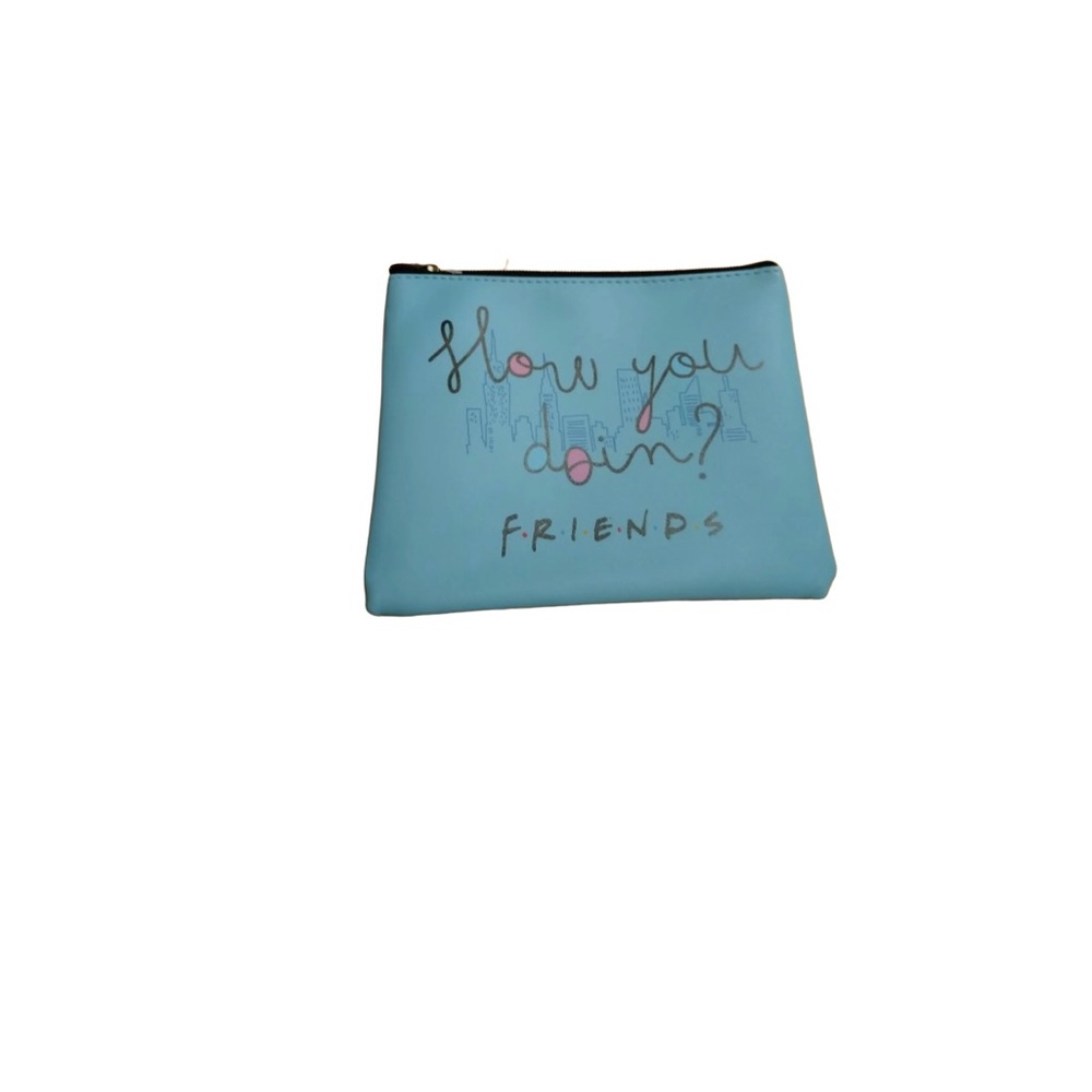 Friends TV Show Blue Makeup Bag *How You Doin* Plus Central Perk Cosmetic Bag.